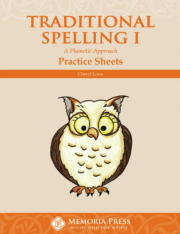 Traditional Spelling I Practice Sheets